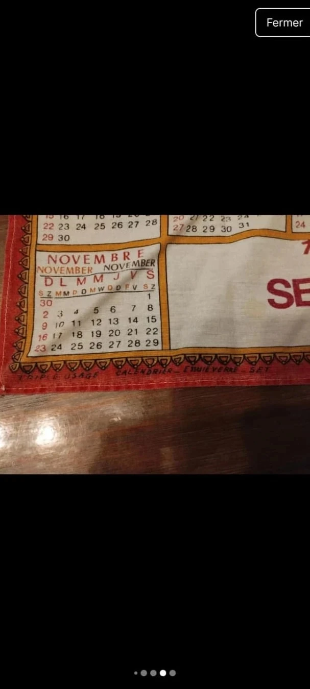 Calendario publicitario 1975 SERMO de tela para caballos – photo 5